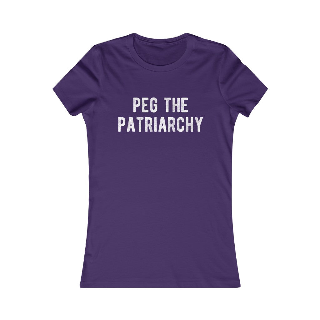 Peg The Patriarchy Women&#39;s Fitted Tee