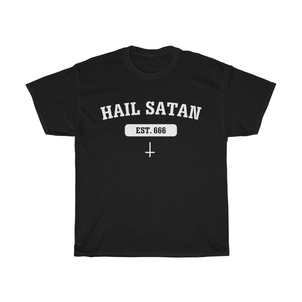 Hail Satan Varsity Unisex Tee
