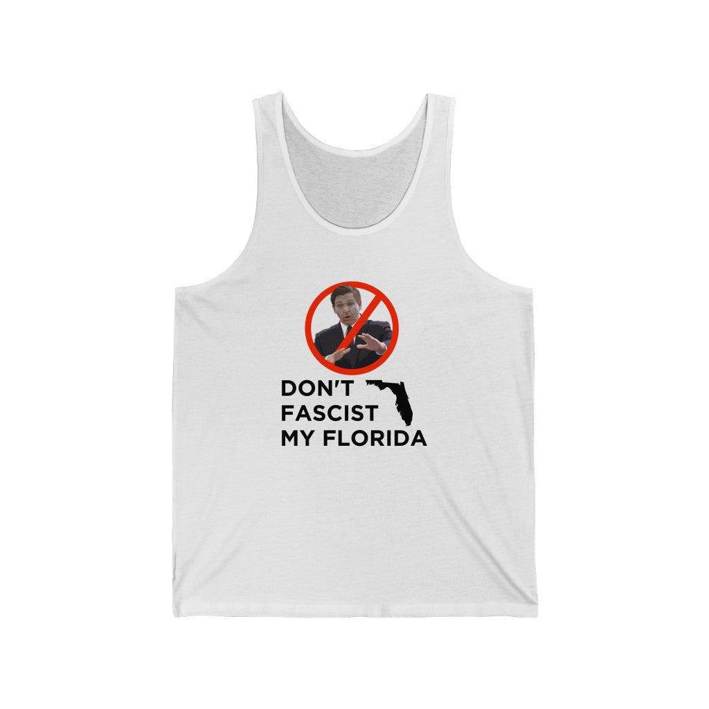 Don&#39;t Fascist My Florida Men&#39;s/Unisex Jersey Tank